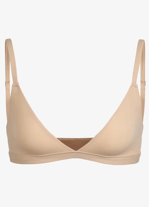 SKIMS Fits Everybody triangle bralette - voorkant 3 naturel