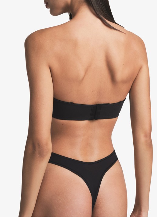 SKIMS Fits Everybody voorgevormde strapless bh met afneembare bandjes - achterkant 4 zwart