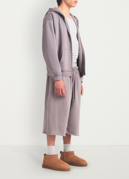 SKIMS Fleece Lounge hoodie met steekzakken - detail 2 shadow