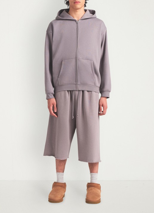 SKIMS Fleece Lounge hoodie met steekzakken - detail 3 shadow