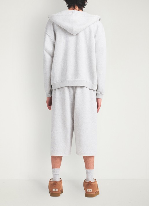 SKIMS Fleece Lounge joggingsbroek met steekzakken  - achterkant 5 light heather grey