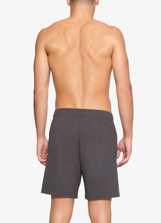 SKIMS Jersey Lounge straight fit korte jogginsbroek  - achterkant 3 antraciet