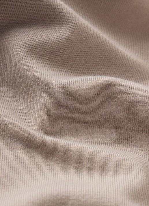 SKIMS Jersey Lounge straight fit korte jogginsbroek  - detail 5 beige