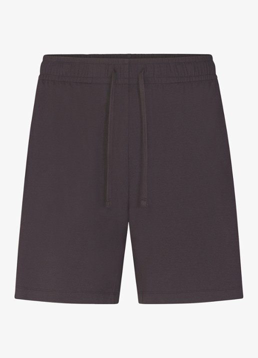 SKIMS Jersey Lounge straight fit korte jogginsbroek  - voorkant 4 grijs