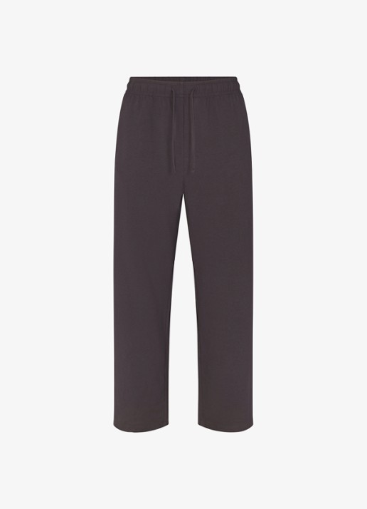 SKIMS Jersey Lounge straight fit loungebroek met steekzakken - voorkant 2 donkergrijs