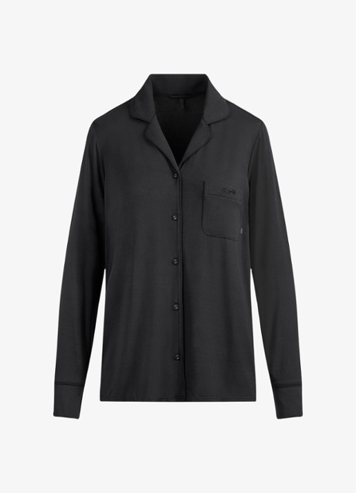 SKIMS Pyjamaset met logo - detail 4 zwart