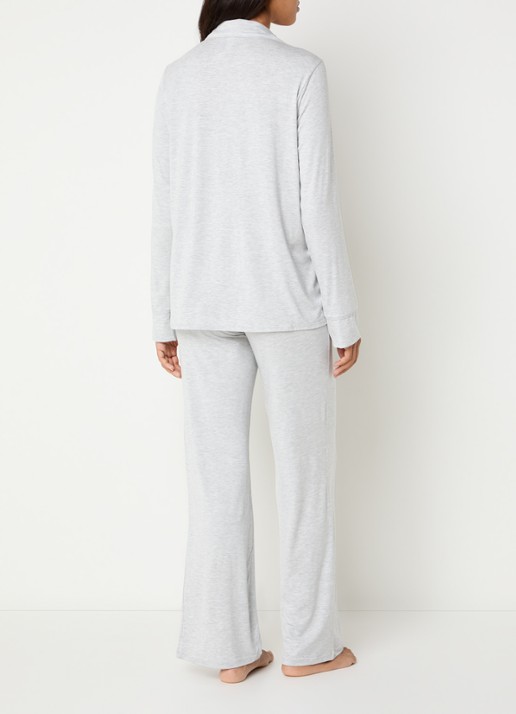 SKIMS Pyjamaset met logo - achterkant 8 lichtgrijs