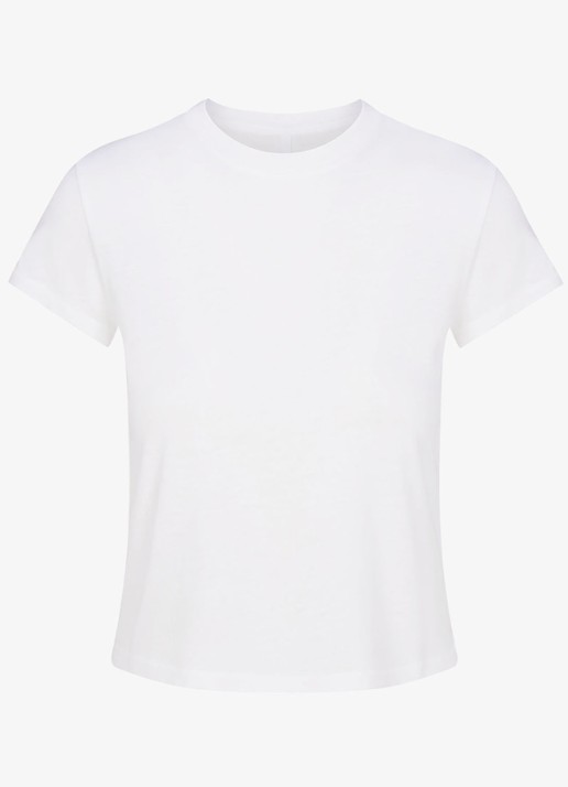 SKIMS Relaxed Tees T-shirt met ronde hals - voorkant wit