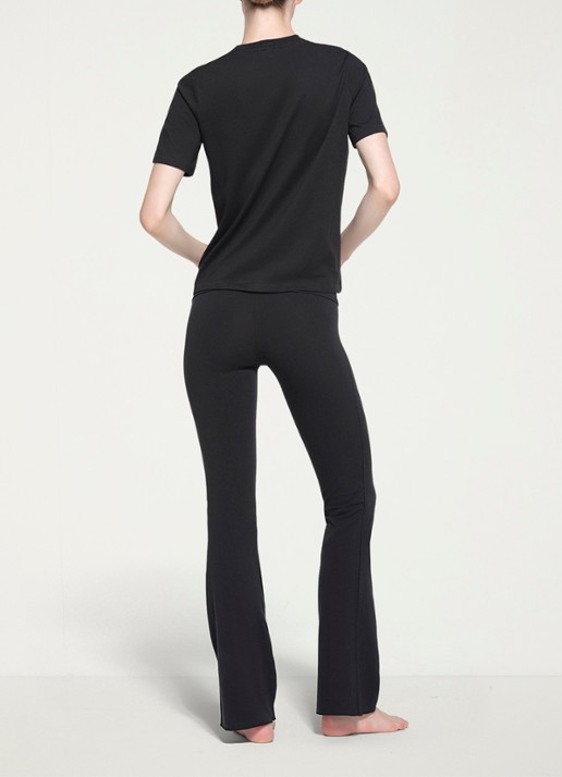 SKIMS Relaxed Tees T-shirt met ronde hals - achterkant zwart