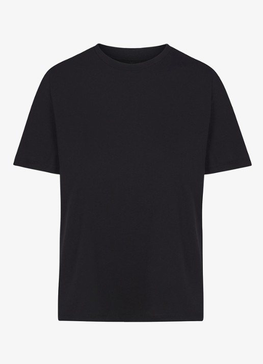 SKIMS Relaxed Tees T-shirt met ronde hals - voorkant 2 zwart