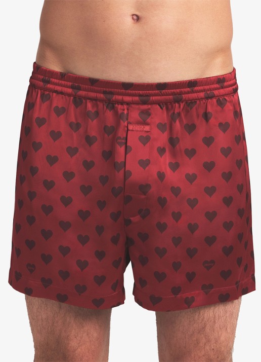 SKIMS Sateen Sleep boxershorts met print