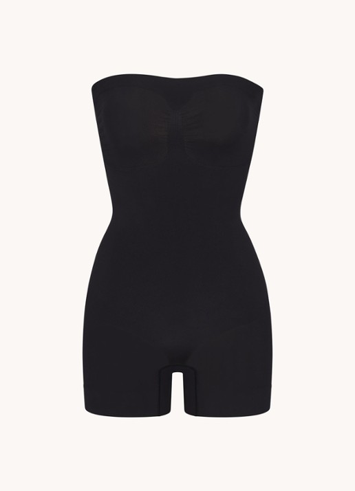 SKIMS Seamless Sculpt strapless corrigerende body - voorkant 4 zwart
