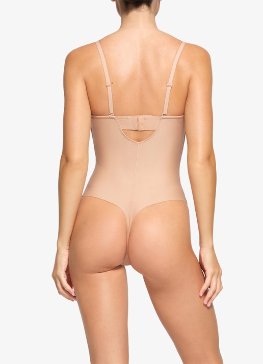 SKIMS Skims Body corrigerende stringbody met beugel - achterkant 3 beige