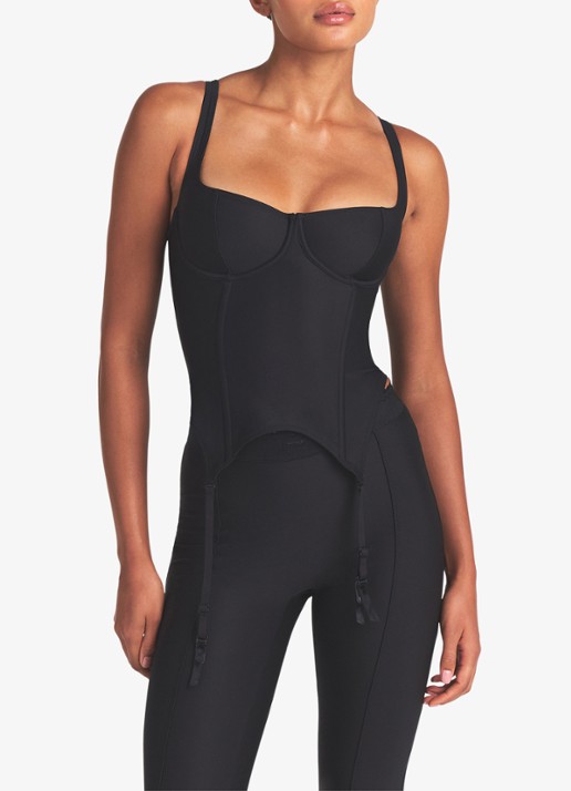SKIMS Skims Body Corsettop met beugelondersteuning en afneembare jarretels