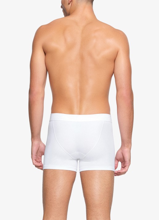SKIMS Skims Cotton 3" boxershorts in 3-pack - achterkant 4 wit