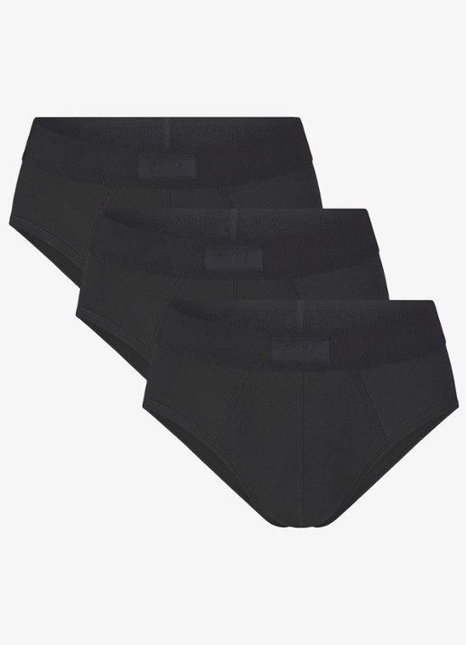 SKIMS Skims Cotton slip in 3-pack - voorkant 2 zwart