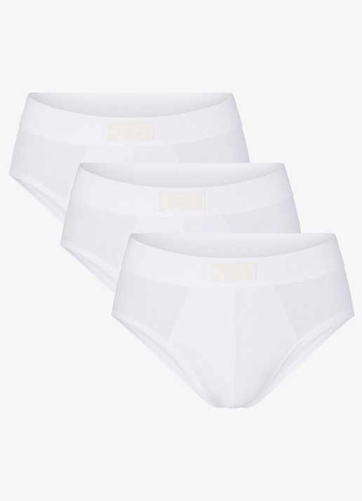 SKIMS Skims Cotton slip in 3-pack - voorkant wit