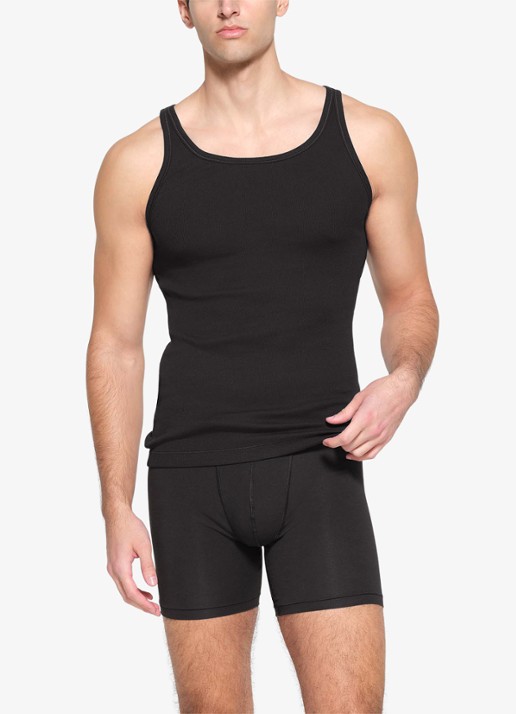 SKIMS Skims Cotton tanktop met ribstructuur in 3-pack