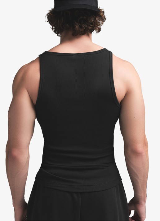 SKIMS Skims Cotton tanktop met ribstructuur in 3-pack - achterkant 4 donkerblauw