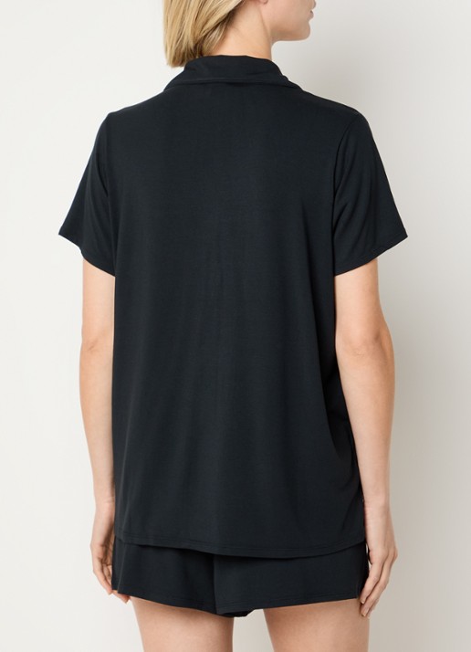 SKIMS Skims Sleep pyjamaset met logoborduring - achterkant 4 zwart