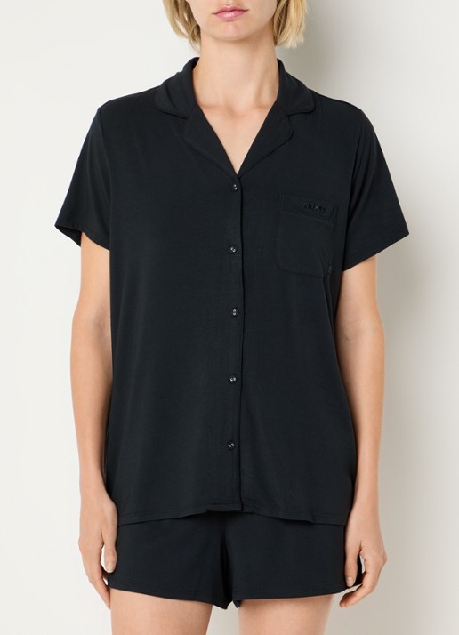 SKIMS Skims Sleep pyjamaset met logoborduring - detail 2 zwart