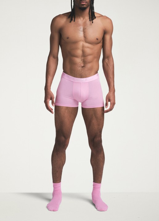 SKIMS Skims Stretch 3" boxershorts met logoband in 3-pack - detail 3 bubblegum mirror