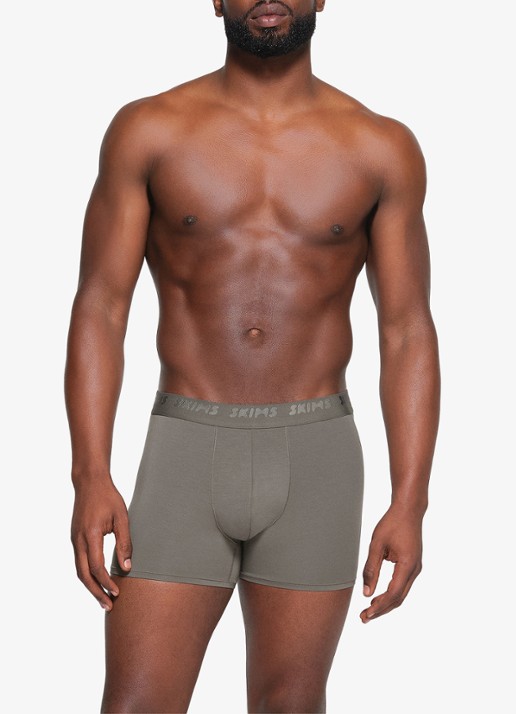 SKIMS Skims Stretch 3" boxershorts met logoband in 3-pack - detail 4 grijs