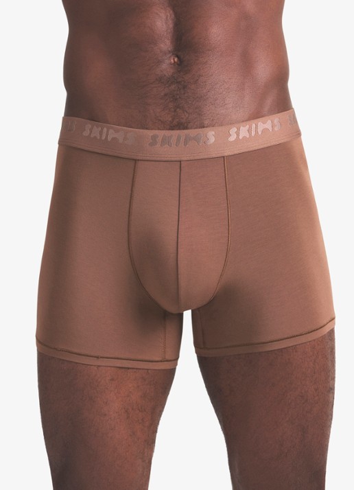 SKIMS Skims Stretch 3" boxershorts met logoband in 3-pack - detail 3 wood