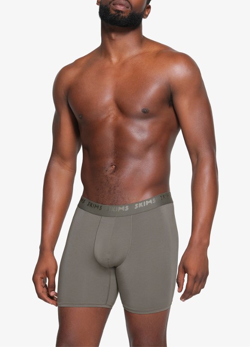 SKIMS Skims Stretch 5" boxershorts met logoband in 3-pack - detail 5 khaki