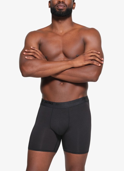SKIMS Skims Stretch 5" boxershorts met logoband in 3-pack - detail 5 gunmetal
