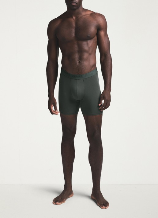 SKIMS Skims Stretch 5" boxershorts met logoband in 3-pack - voorkant 7 cypress