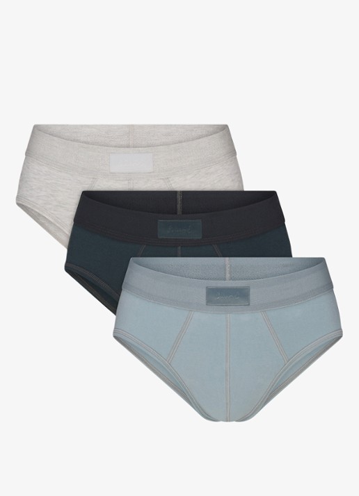 SKIMS Slip met logoband in 3-pack - voorkant 2 grijs