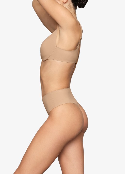 SKIMS Smoothing intimates high waisted tanga - detail 4 naturel
