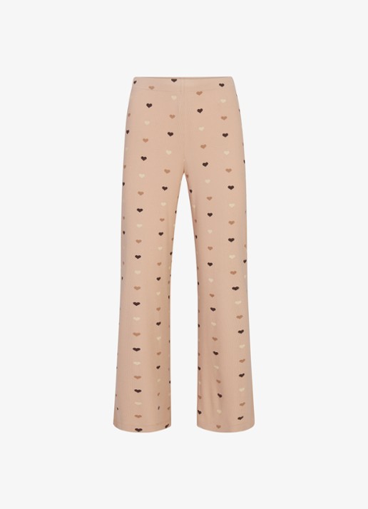SKIMS Soft Lounge pyjamaset met print - voorkant mica mini heart halfdrop