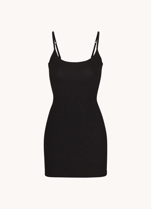 SKIMS Soft Lounge slipdress  - voorkant zwart