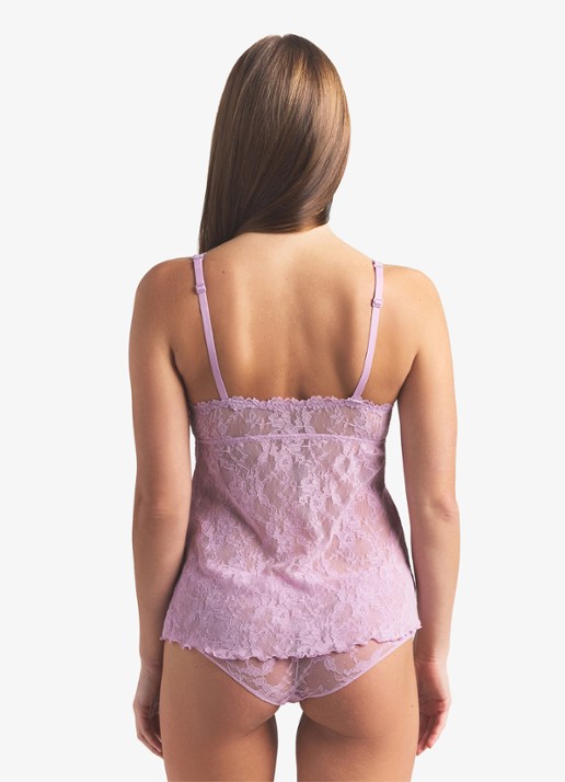 SKIMS Stretch Lace Babydoll top - achterkant 3 baby pink