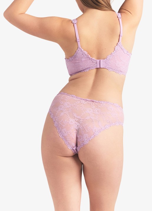 SKIMS Stretch Lace slip van kant - achterkant baby pink
