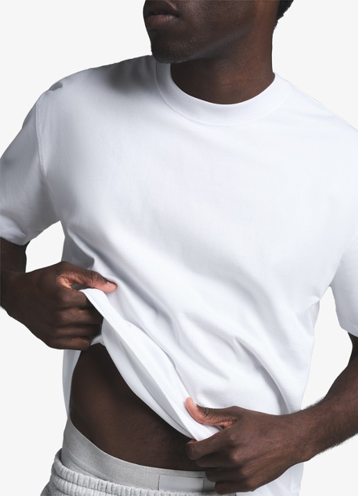 SKIMS T-shirt met ronde hals - detail 2 wit