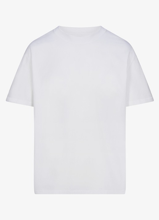 SKIMS T-shirt met ronde hals - voorkant 3 wit