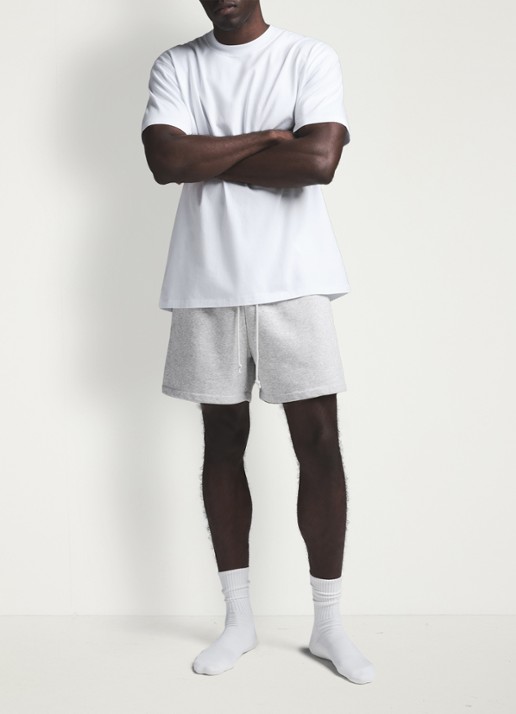 SKIMS T-shirt met ronde hals - voorkant 4 wit
