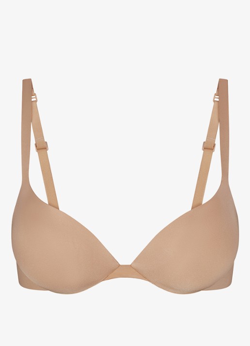 SKIMS Ultimate Plunge push-up bh - voorkant 4 naturel