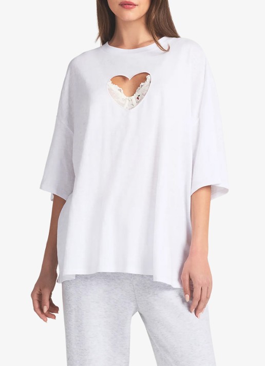 SKIMS Worn In Jersey Oversized T-Shirt met cut-out detail