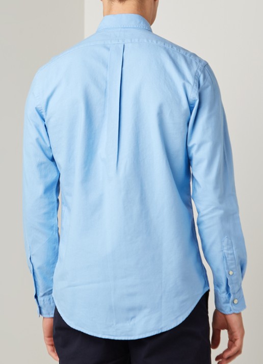 Slim fit button down-overhemd - achterkant 4 blue