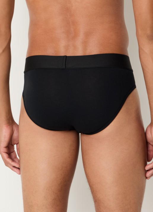 Slip met logoband - achterkant 2 zwart
