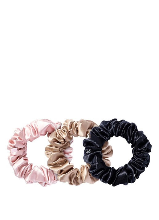 slip Silk Scrunchies large haarelastiek van zijde set van 3 - voorkant 4 undefined