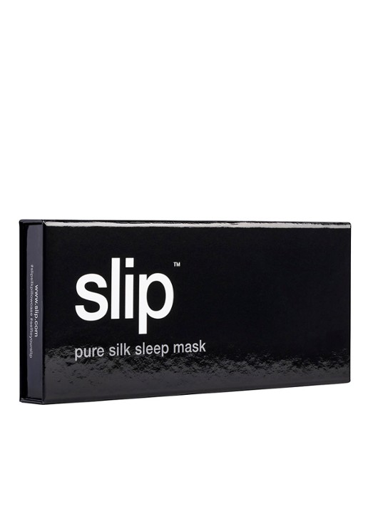 slip Silk Sleep Mask - slaapmasker van zijde - detail zwart
