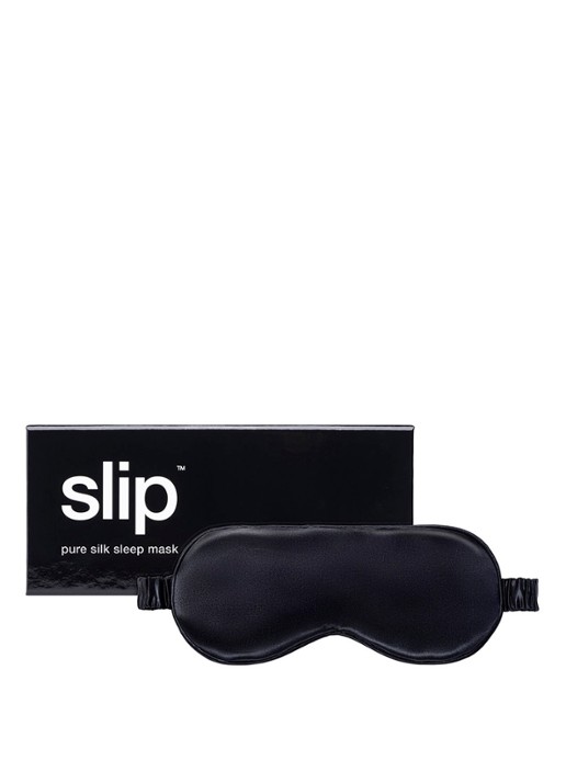 slip Silk Sleep Mask - slaapmasker van zijde - voorkant 5 zwart