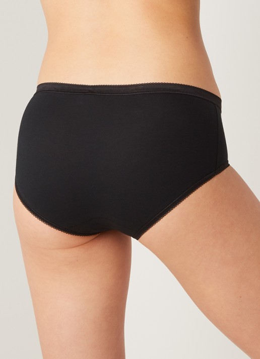 Sloggi Basic Midi slip - achterkant zwart