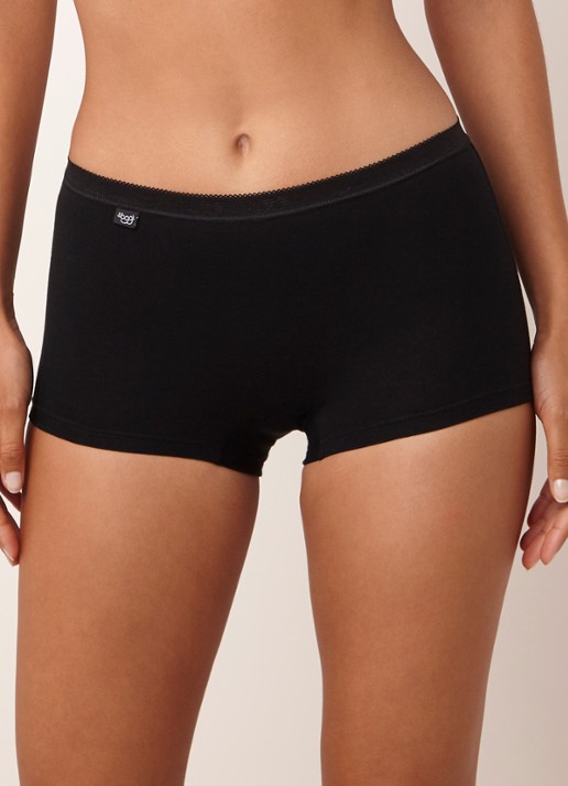 Sloggi Basic shorts met detail van kant