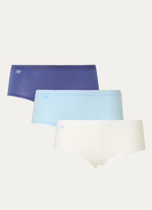 Sloggi Basic+ slip in 3-pack - voorkant blauw